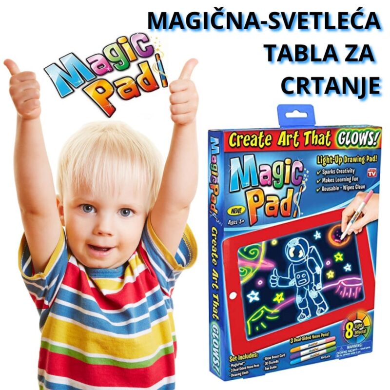 Magična svjetleća tabla za crtanje za djecu