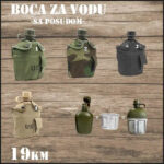 Boca za vodu sa posudom taktička vojna čutura