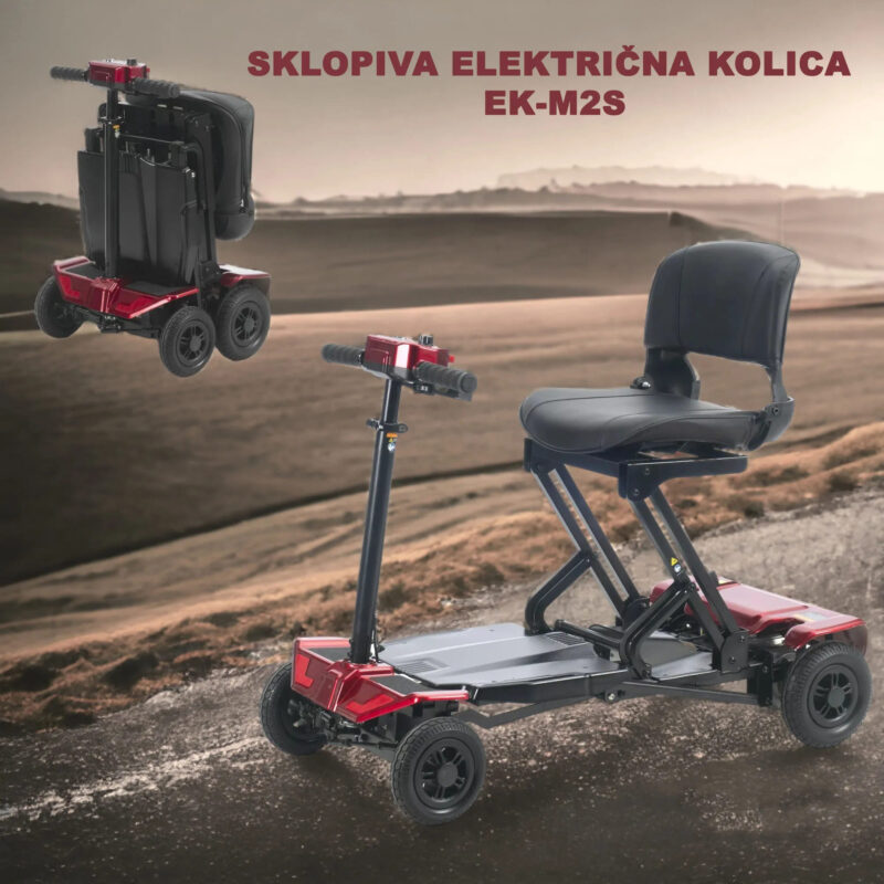 Sklopiva električna kolica EK-M2S za invalide slabo pokretne starije