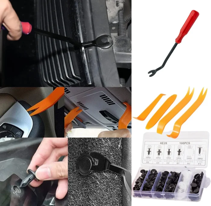 set kopči za tapacirung 6 Set kopči za tapacirung i set alata za skidanje tapacirunga - Image 2