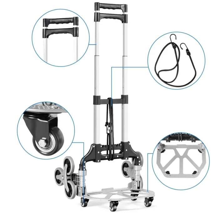 transportna kolica za stepenice sklopiva aluminijumska