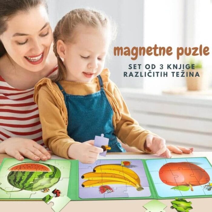 Set magnetnih puzli 3 nivoa naslovna Set magnetnih puzli sa 3 nivoa - Image 1