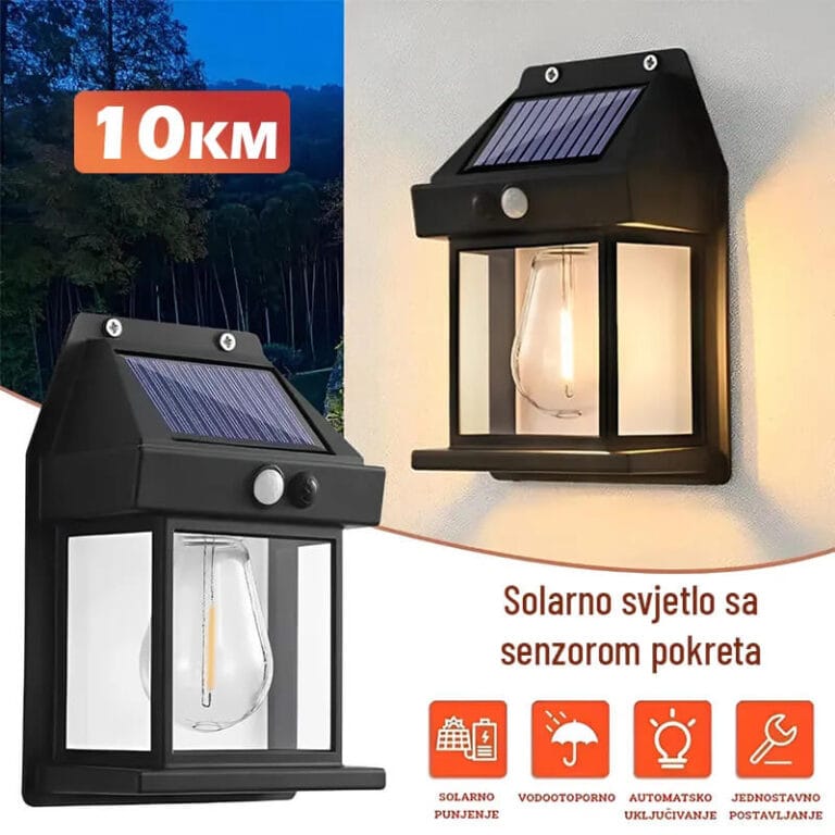 Solarno svjetlo sa senzorom pokreta