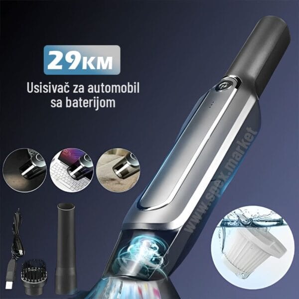 TurboClean RS-38 - Usisivač za auto sa baterijom