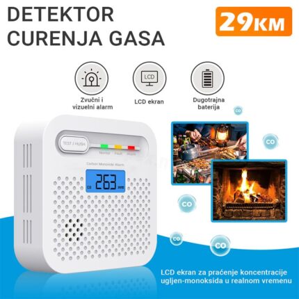 Detektor curenja gasa alarm senzor ugljen monoksid plinova