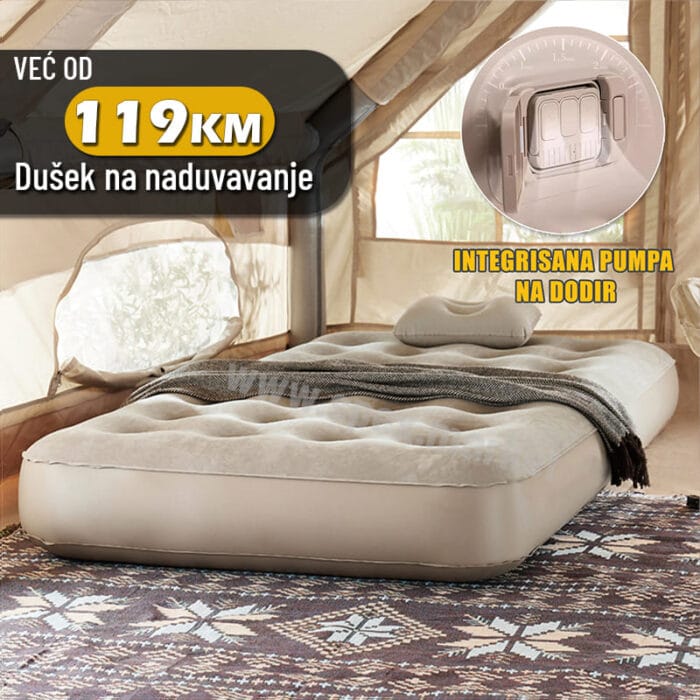 AirBed - Dušek na naduvavanje sa integrisanom pumpom - Image 1