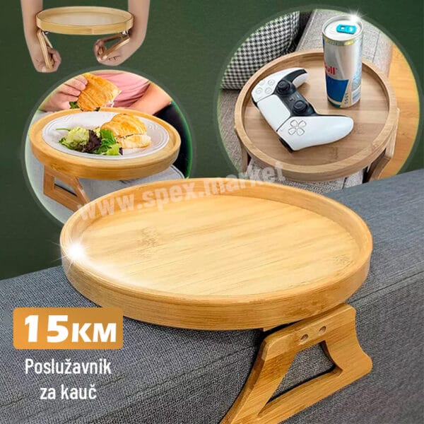 Sklopivi poslužavnik za kauč