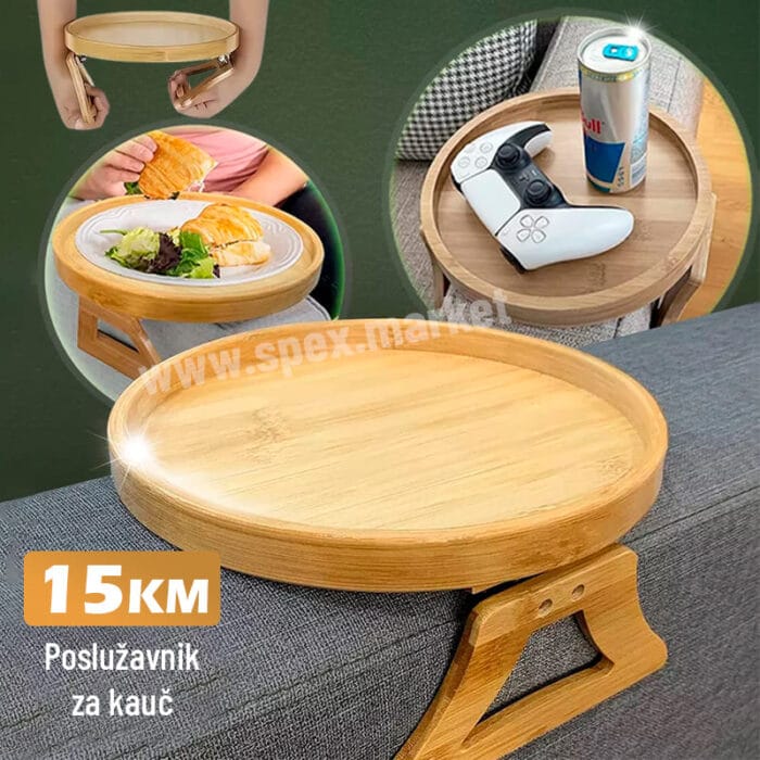 Sklopivi poslužavnik za kauč - Image 1