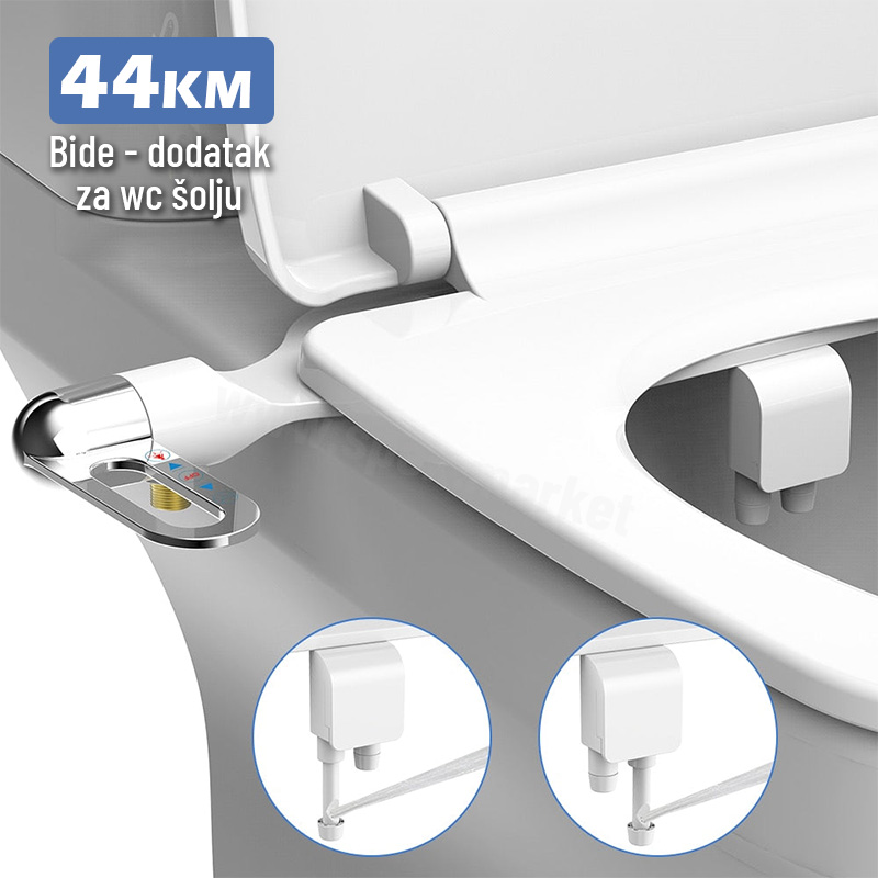 Bide sa dvostrukom mlaznicom za WC šolju školjku higijenski dodatak za toalet