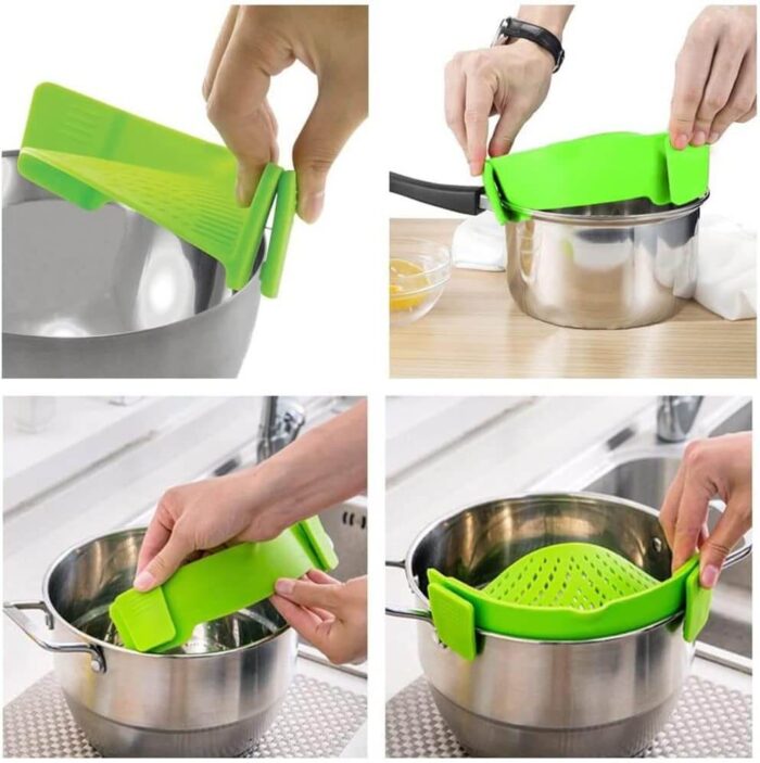 Praktična silikonska cjediljka za kuhinju - Image 3