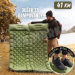 Dušek za kampovanje sa nožnom pumpom
