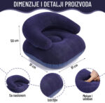 Fotelja na naduvavanje sa rukohvatom - Image 3