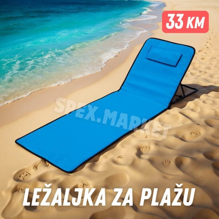 ležaljka za plažu sa naslovom