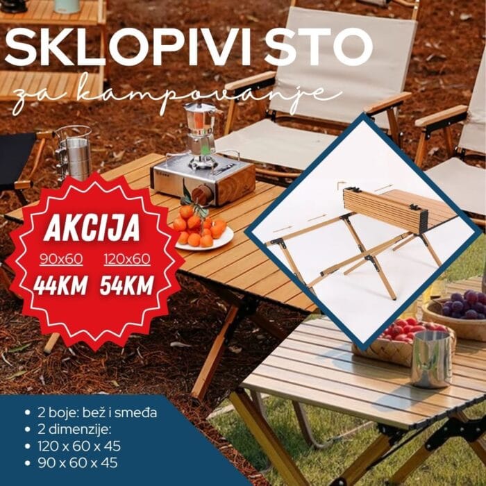 Sklopivi kamperski sto X-Fold - Image 1