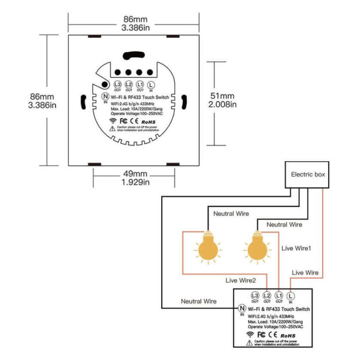 Smart WiFi Naizmjenični prekidač dodatne slike (1) Smart WiFi Naizmjenični prekidač - Image 4