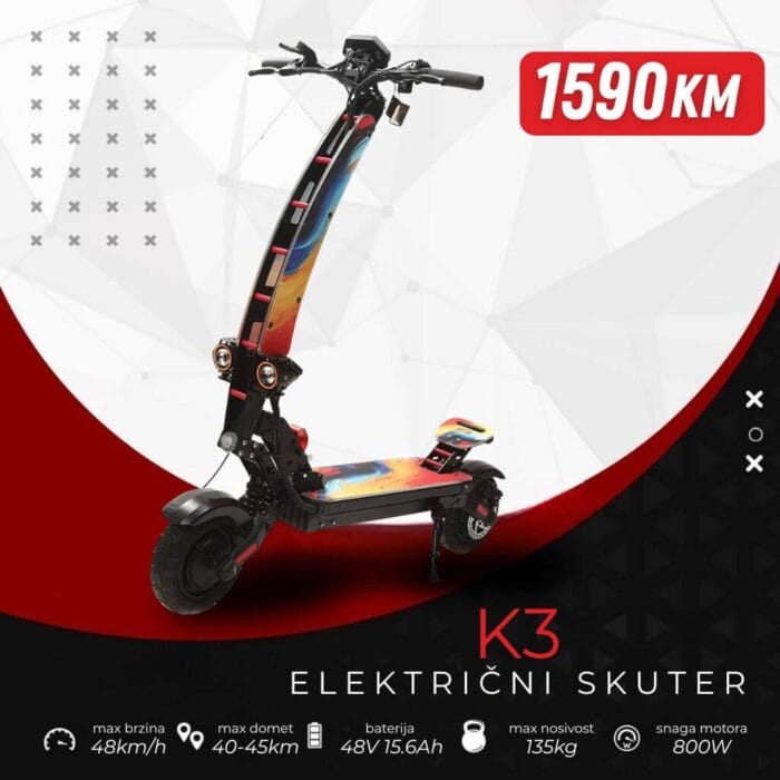Sklopivi električni trotinet K3 - Image 1