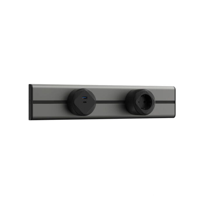 Šinska utičnica za zid 50cm - 3x Schuko, USB + TypeC - Image 8