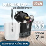 BEACHBOX Prenosni sef za plažu sa pin bravom
