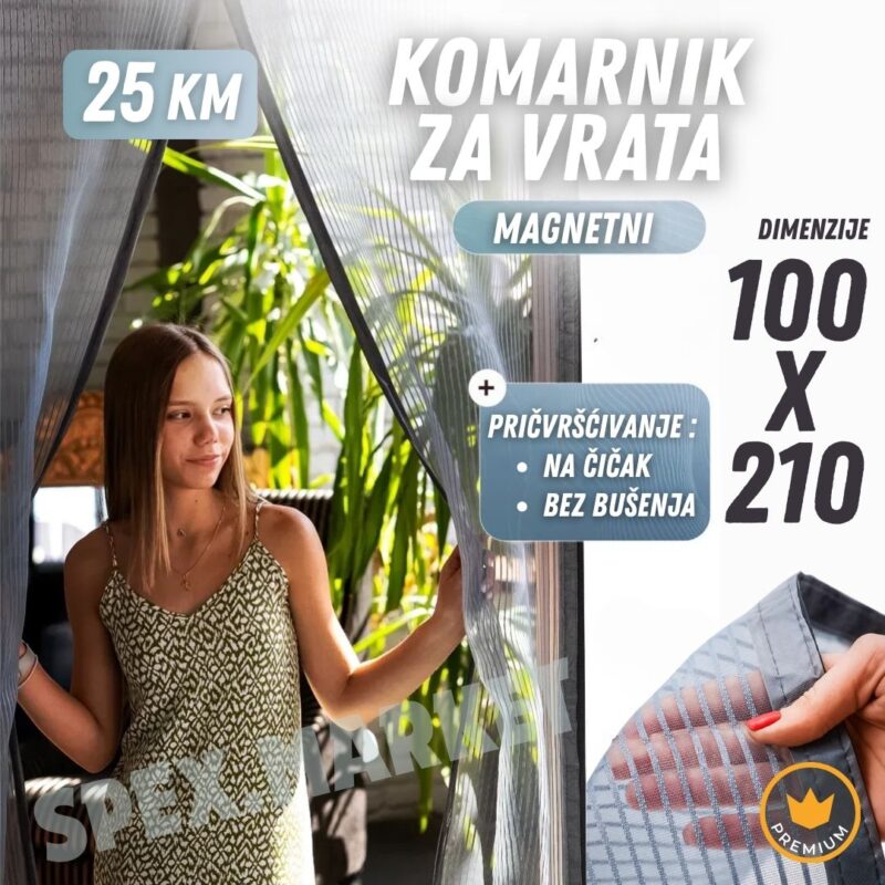 Magnetni komarnik za vrata, komarnici