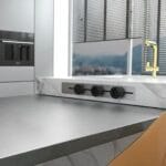 Šinska utičnica za sto – 3x Schuko, USB + TypeC - Image 3
