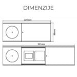 Ugradna stona utičnica sa wireless punjačem - 15W Wireless punjač, 1x Schuko, 1x USB + Type C - Image 3