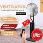 Ventilator sa raspršivačem vode i daljinskim WU-FS07-DC