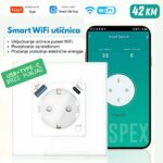 Smart WiFi zidna utičnica (16A, USB, praćenje potrošnje)