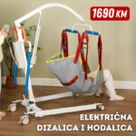 Električna dizalica i hodalica za njegu starijih i nepokretnih osoba