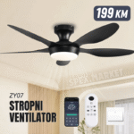 Stropni ventilator sa svjetlom i daljinskim upravljačem ZY07