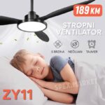 Stropni ventilator sa svjetlom i daljinskim upravljačem ZY11