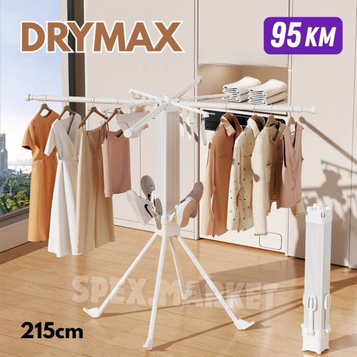 DRYMAX sklopivi vertikalni stalak za sušenje veša 215 cm - Image 1