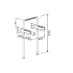 Antibakterijski sigurnosni rukohvat ZL-A65 - Image 2