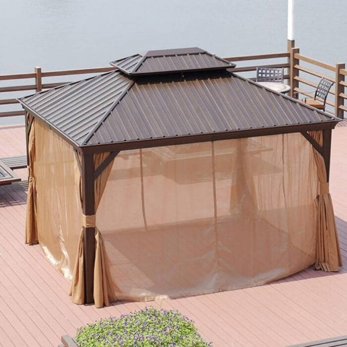 Vrtni paviljon sa zavjesama TX-A001 3x3.65m - Image 3