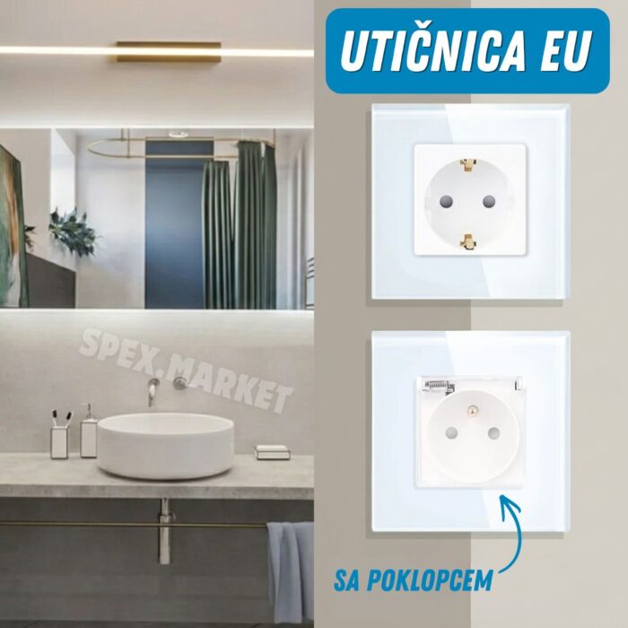 EU utičnica 86x86mm - Image 1