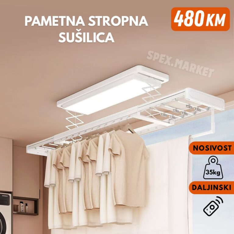 Stropna sušilica sa svjetlom plafonski sušač električni sa daljinskim