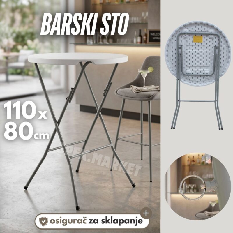 sklopivi barski sto u kafiću restoranu