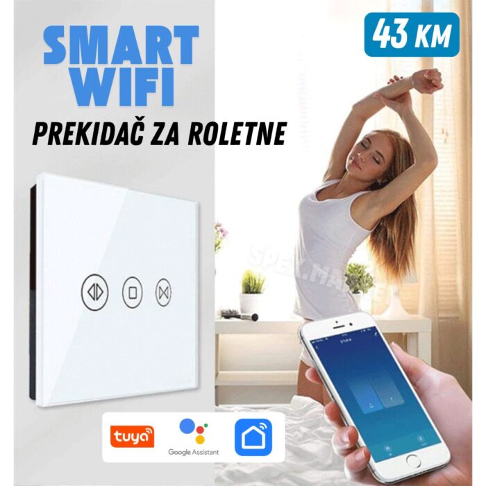 Smart WiFi prekidač za roletne 1000W - Image 1