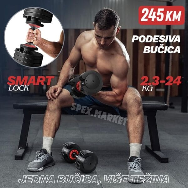 Smart Lock podesiva bučica 2.3–24 kg