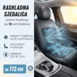 Rashladna sjedalica za automobil ili kamion