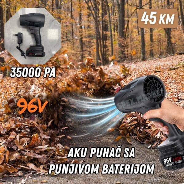 Turbo Fen - Aku puhač sa punjivom baterijom 96V