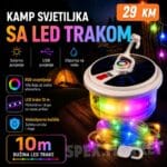 Solarna viseća RGB svjetiljka sa LED trakom 10m