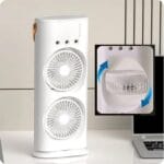 Stoni ventilator sa dvije glave i raspršivačem vode - Image 3