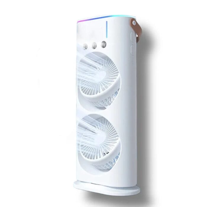 Stoni ventilator sa dvije glave i raspršivačem vode - Image 2